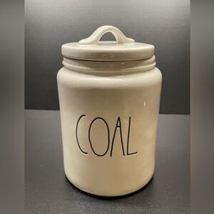 Rae Dunn Christmas COAL canister
